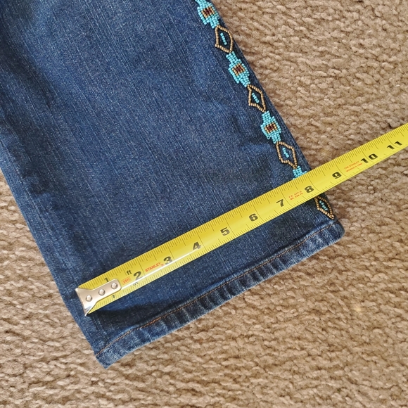 Vintage Lauren Jean Co BEADED Jeans. Size 12.